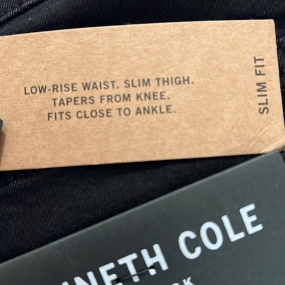 KENNETH COLE Men Slim Fit, Stretch Black Demin - Picture 11 of 13